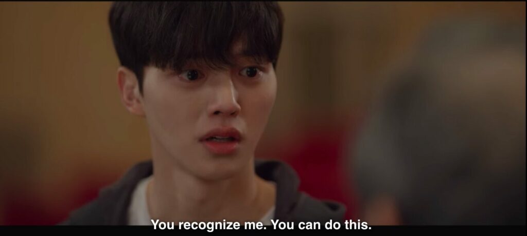 "You recognise me. You can do this," Chae-rok to Deok-chul