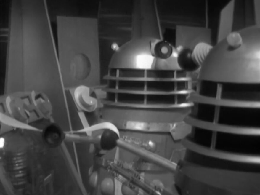 The Daleks monitor the planet's radiation levels with some concern