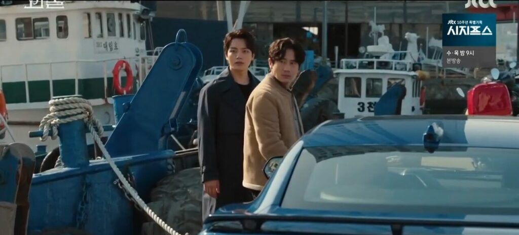 Dong-shik and Joo-woo being buddy cops in Busan