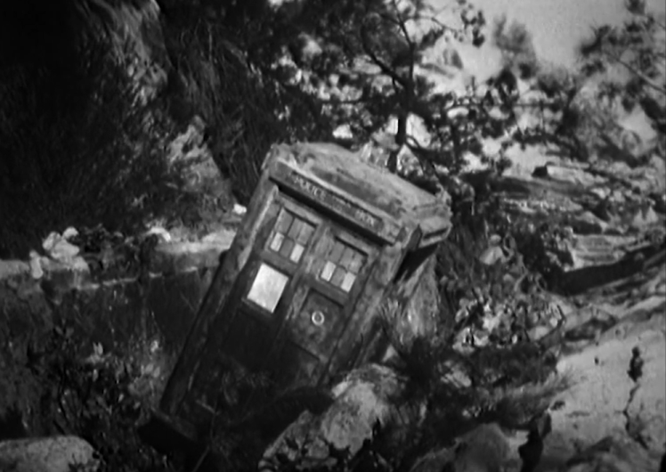 A shot of the TARDIS